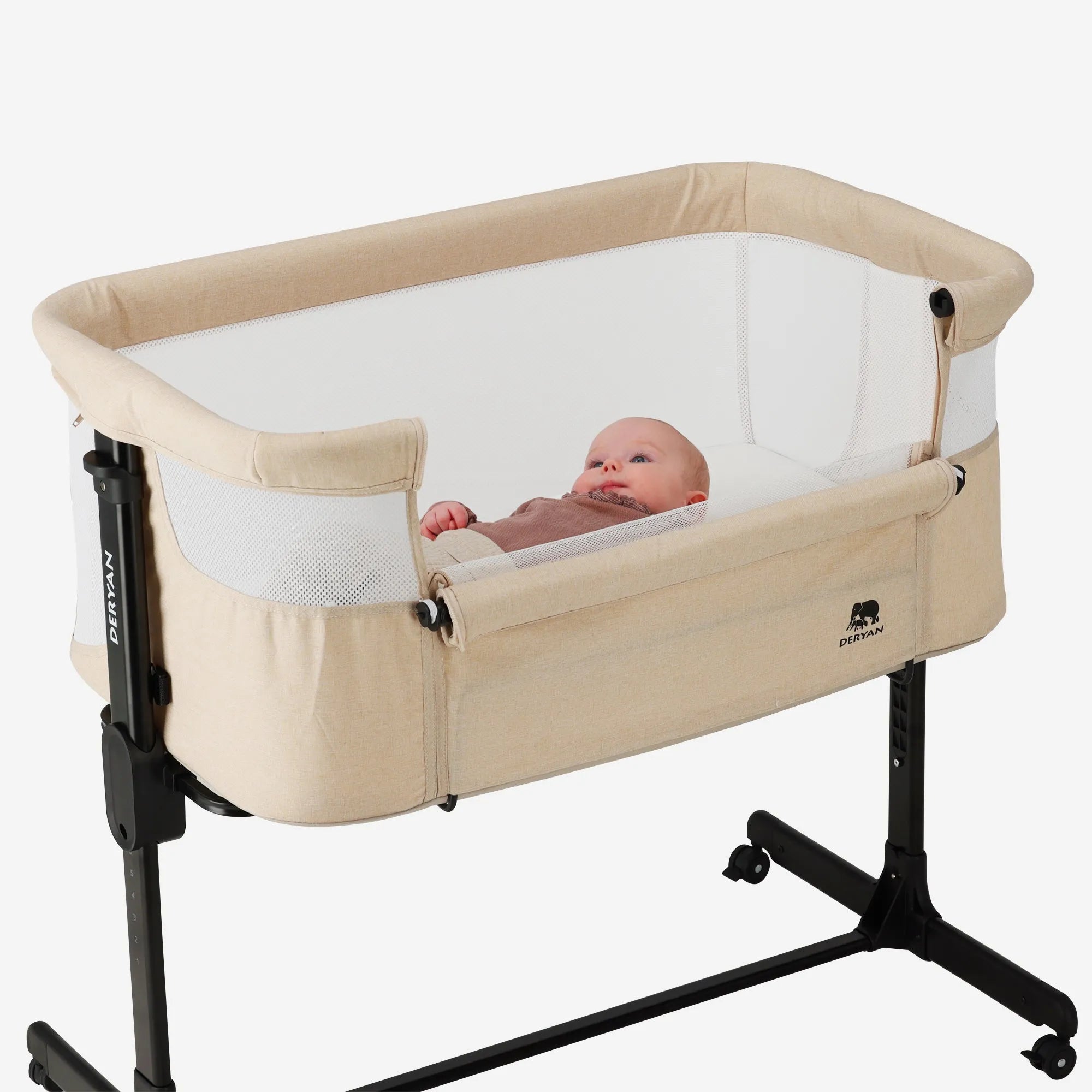 Berço Co-Sleeper Snoozy - Melange areia