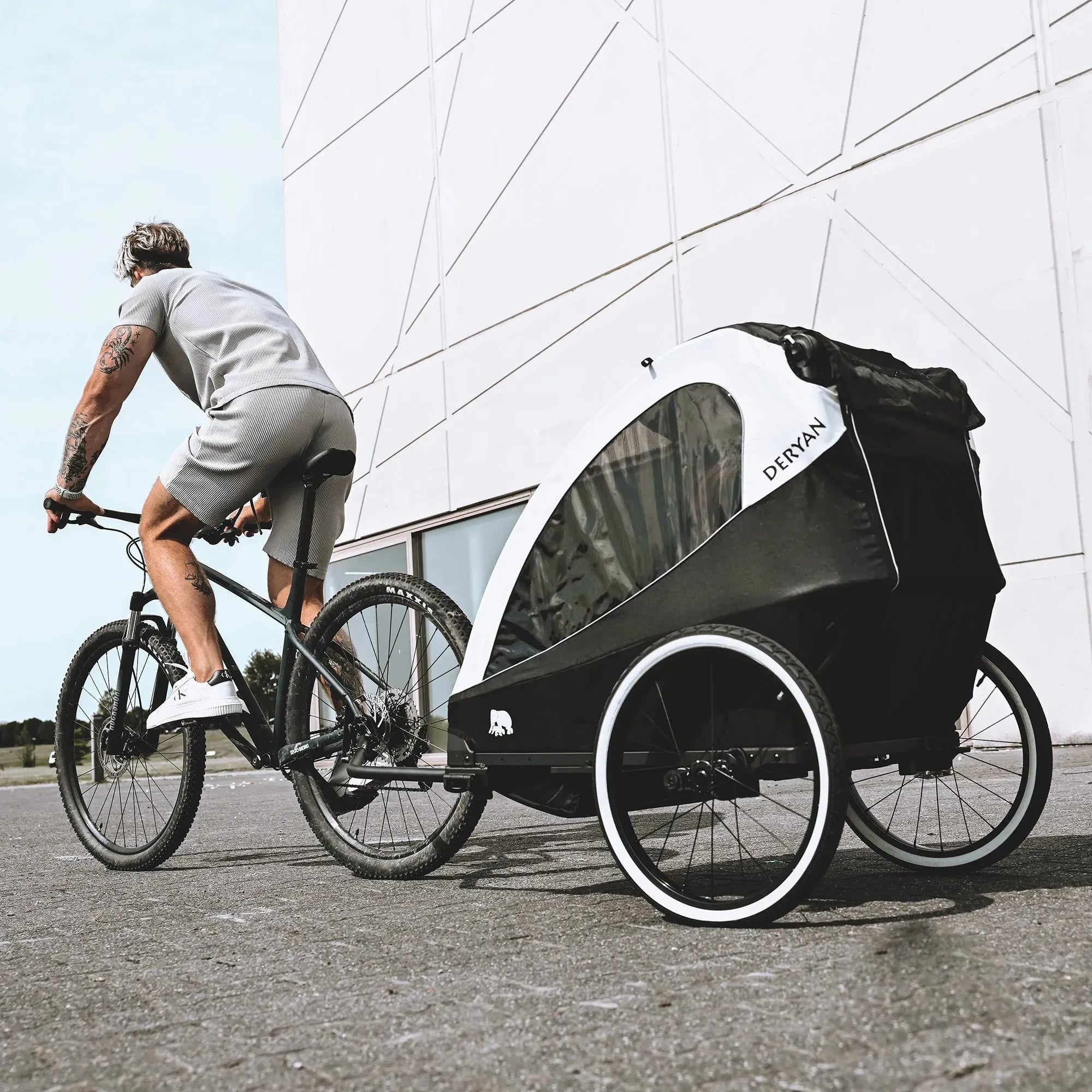 Reboque para bicicletas - Carrinho de bebé - Carrinho de bebé para jogging