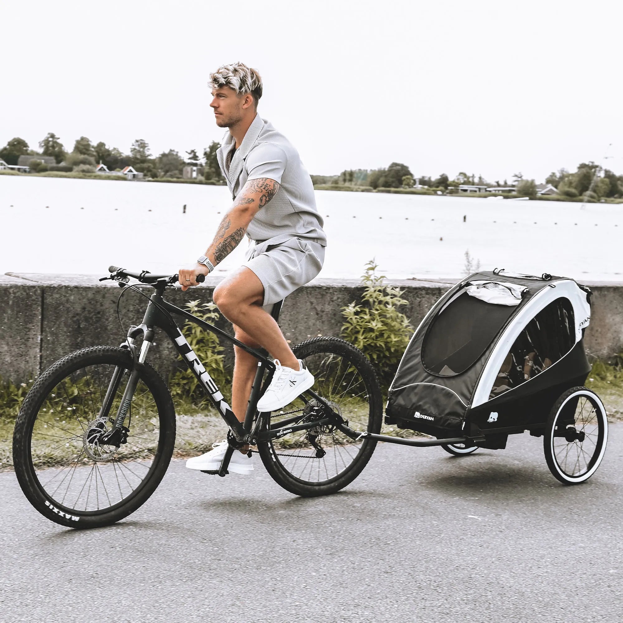 Reboque para bicicletas - Carrinho de bebé - Carrinho de bebé para jogging