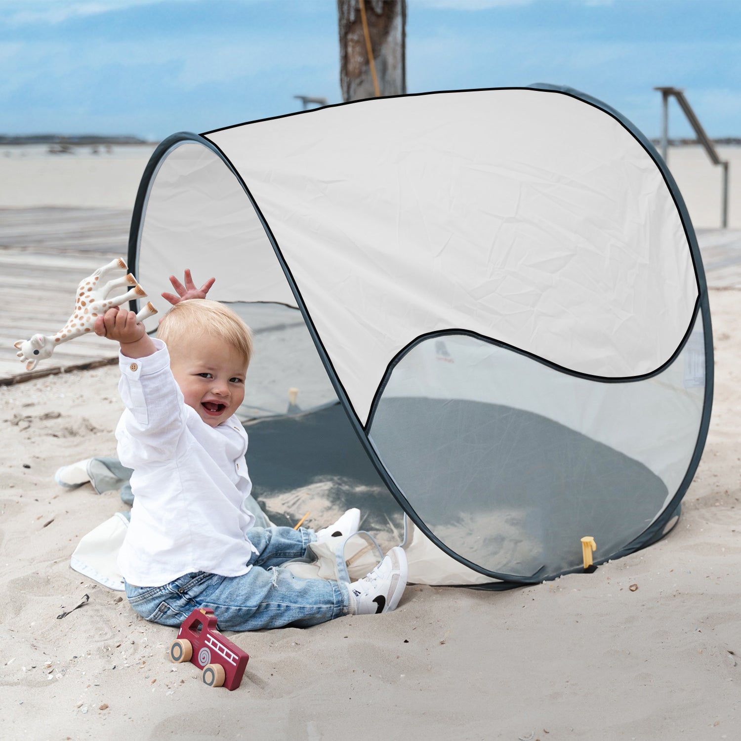 Tenda de praia Prata