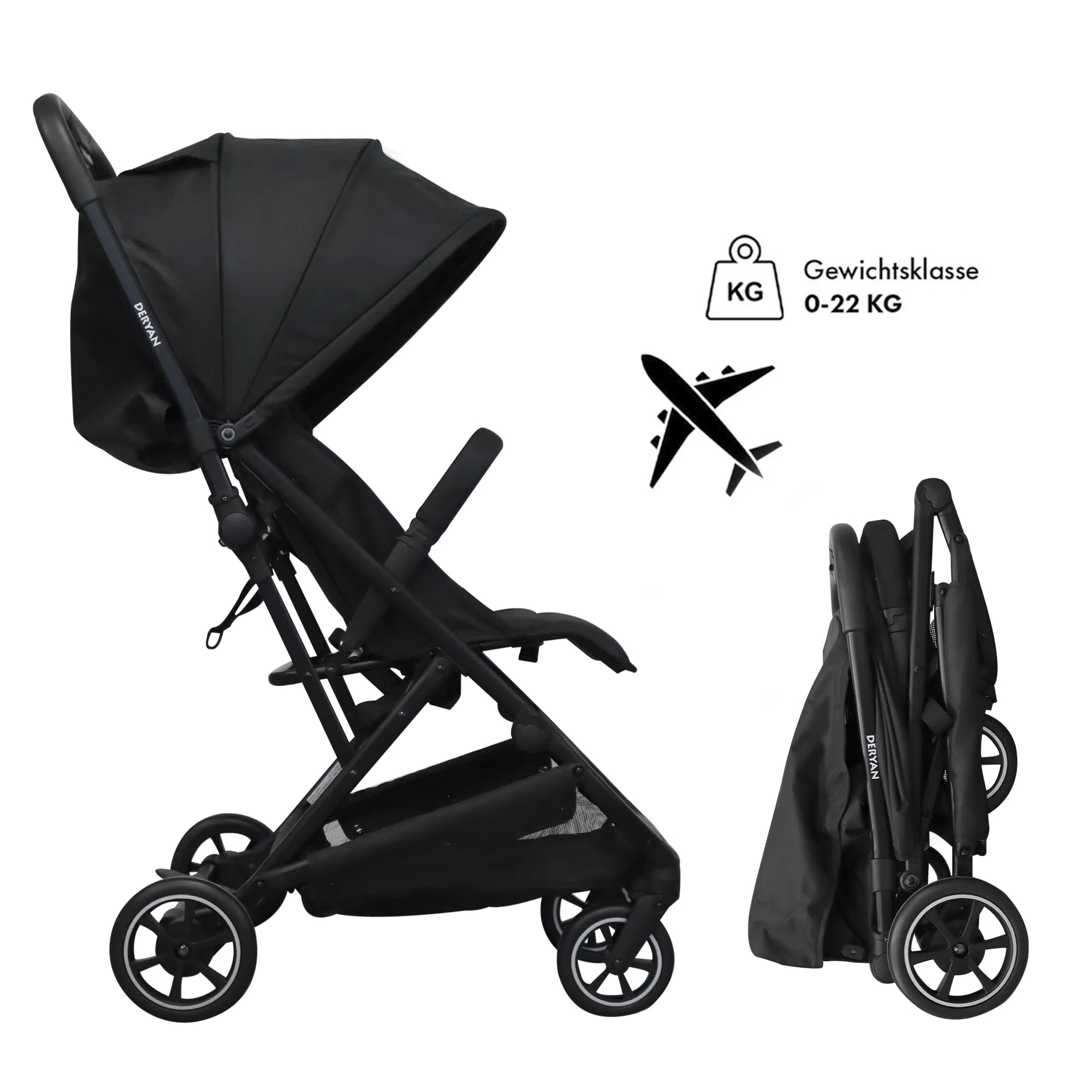 Easy Luxe Lightweight Buggy - Preto