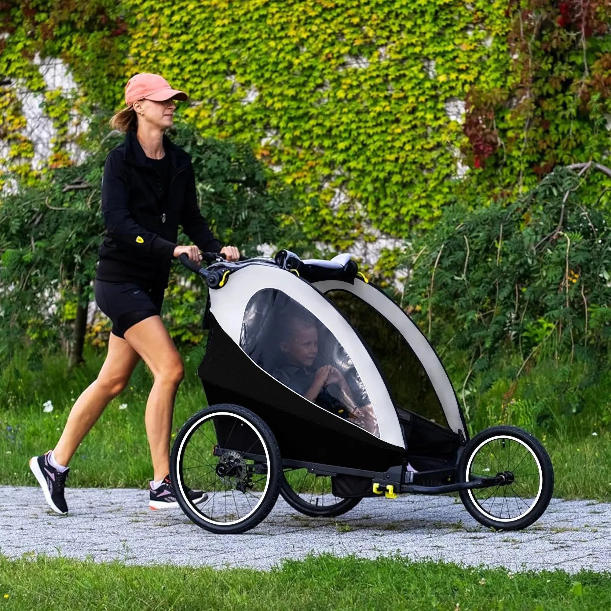 Reboque para bicicletas - Carrinho de bebé - Carrinho de bebé para jogging