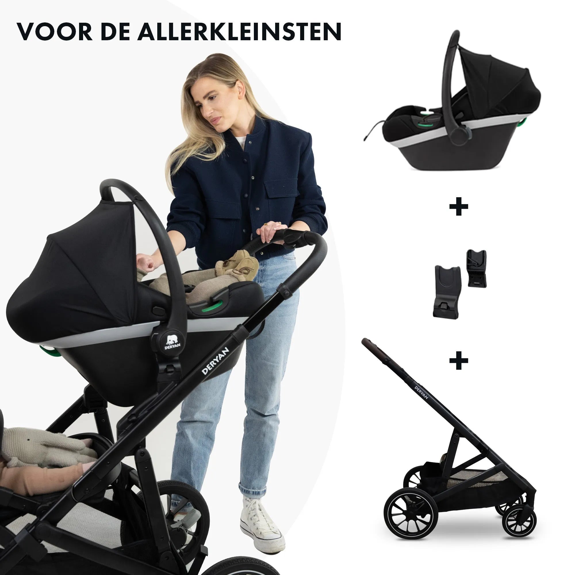 EVY V2 Kinderwagen 3 in 1 Groen