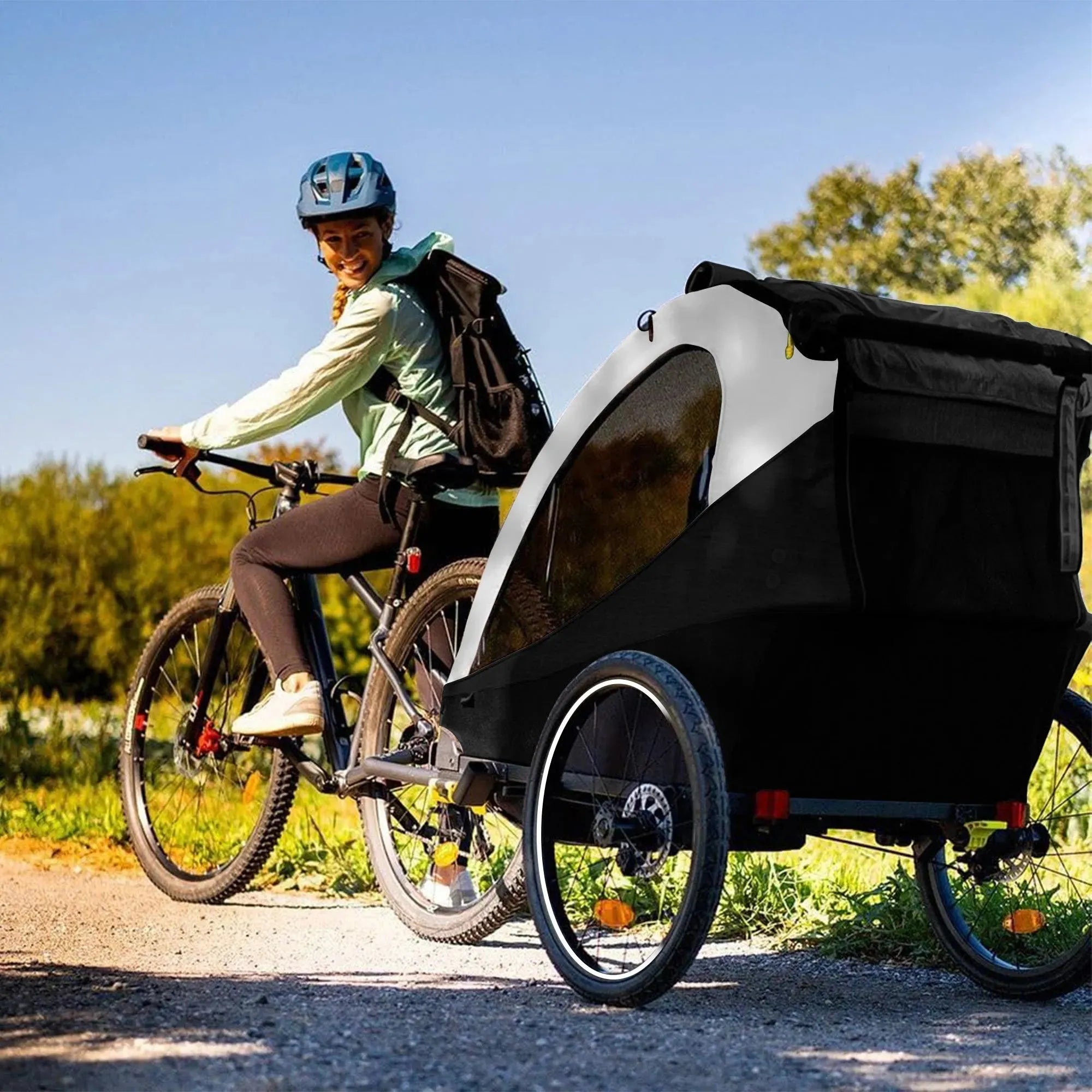 Reboque para bicicletas - Carrinho de bebé - Carrinho de bebé para jogging