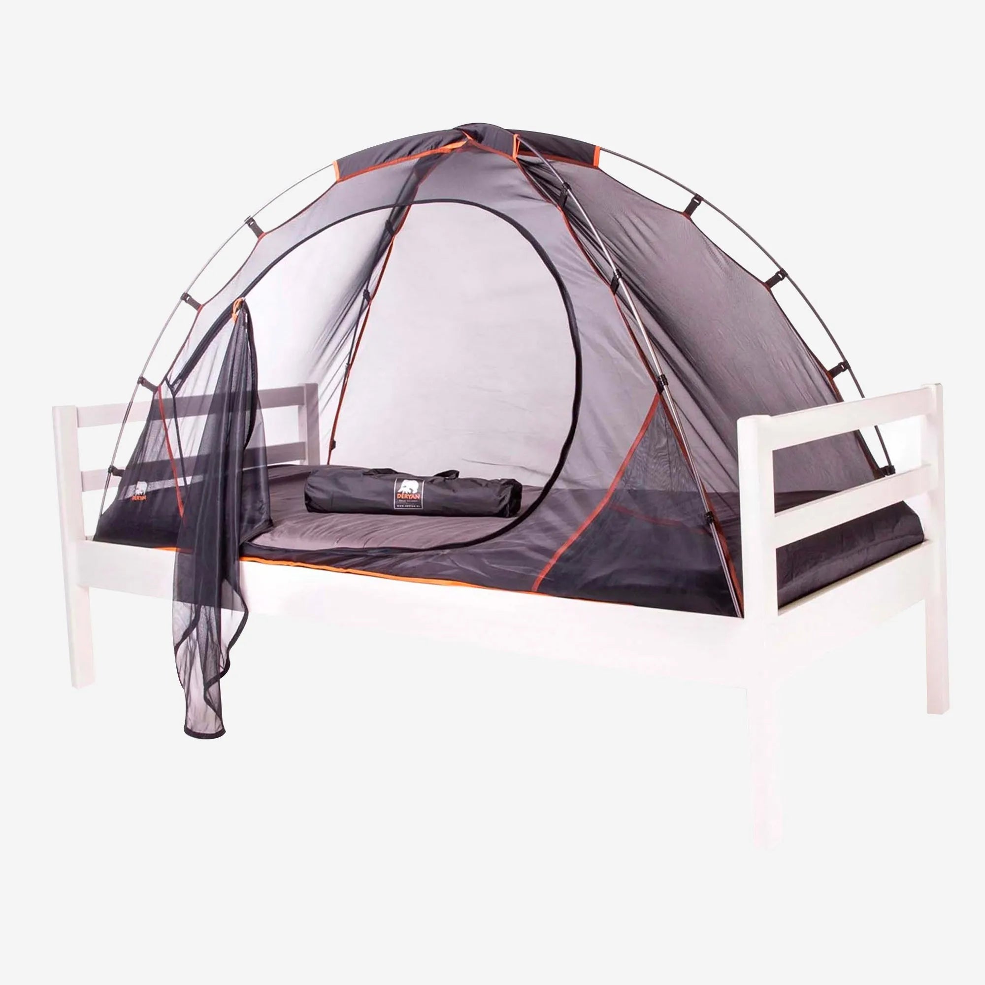 Tenda cama preta 200x90 cm