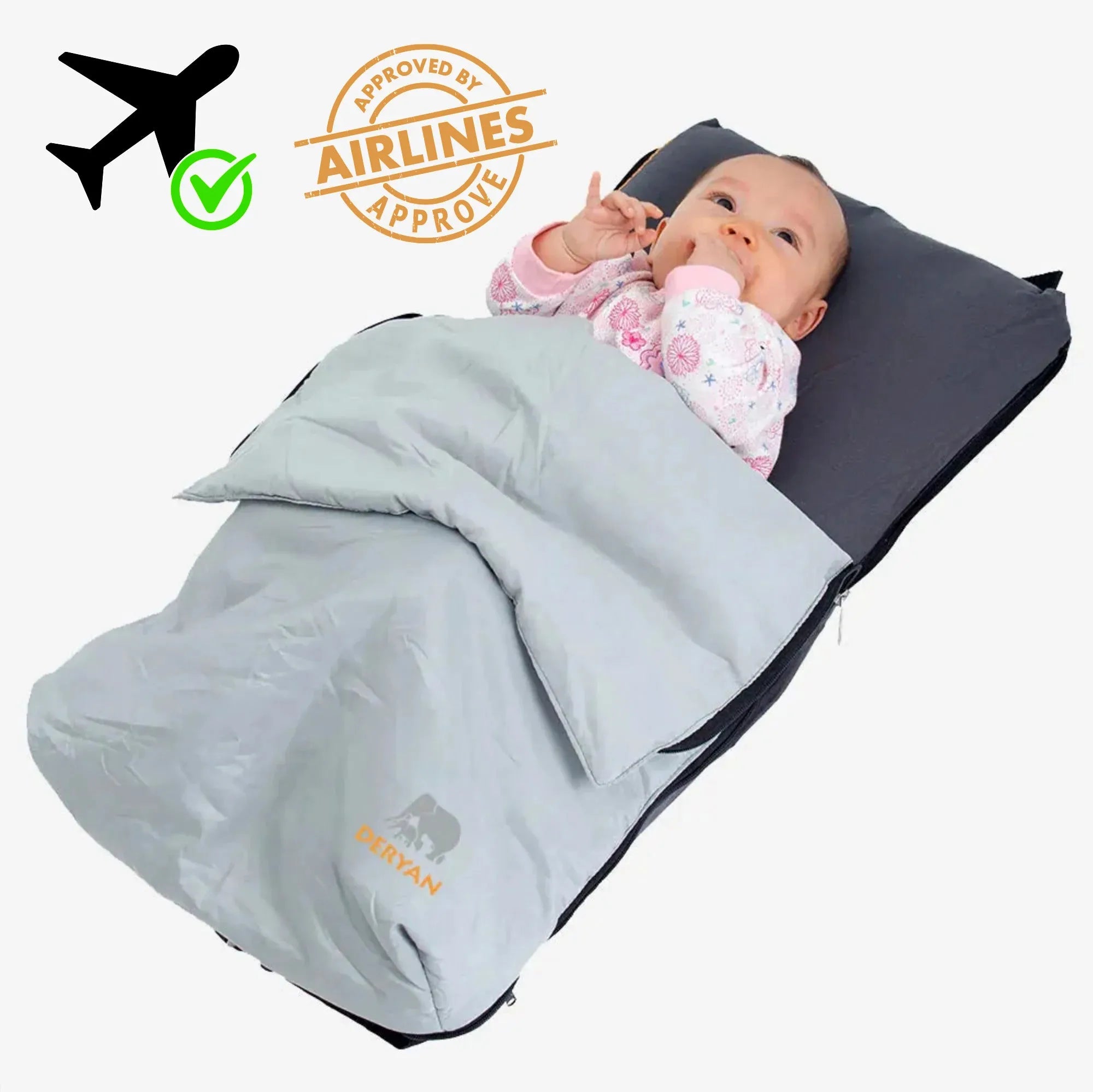 AirTraveller Cama de Avião - Cinza