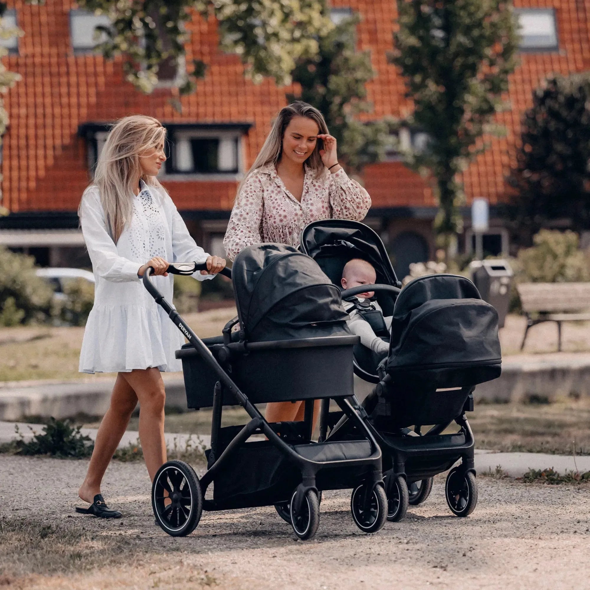 EVY V2 Duo Pram Preto 2 em 1